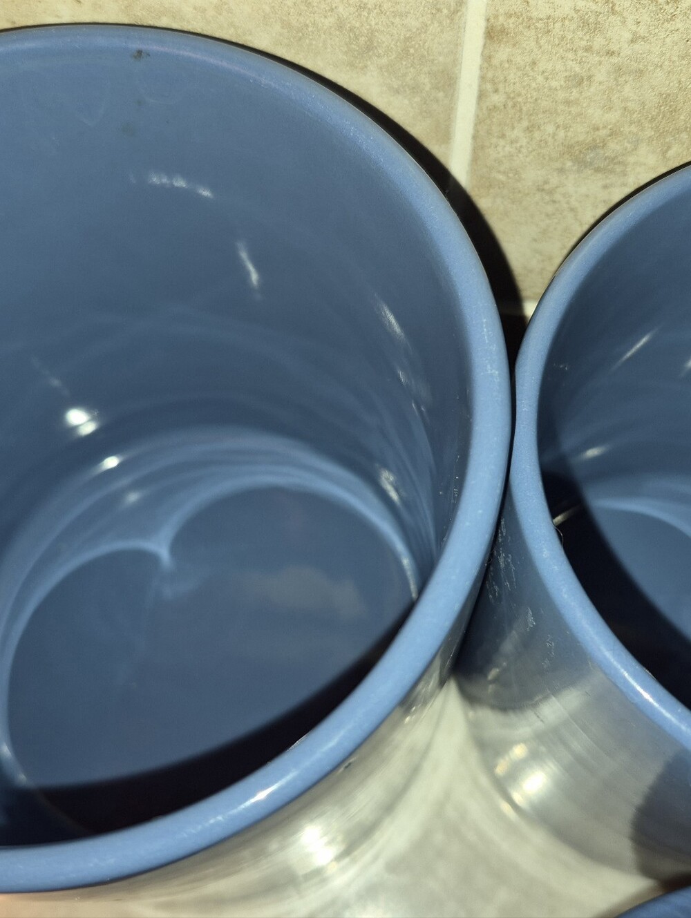 Mervyn's Periwinkle Blue Canister Set Of 4, Made In Japan - Picture 4 of 6